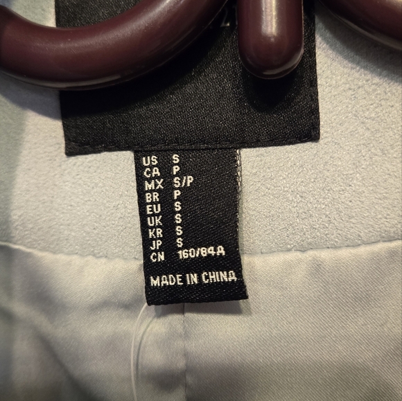 🔥🔥🔥SALE🔥🔥🔥NWT Forever 21 Faux Suede Baby Blue Jacket - Picture 3 of 5